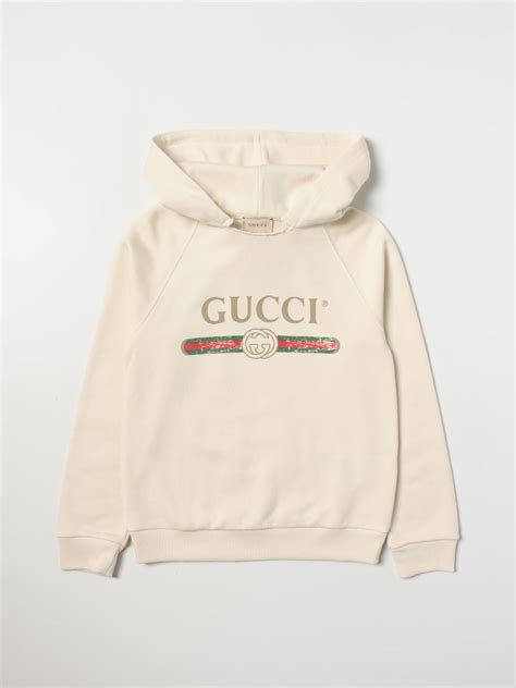 felpa gucci bambino bianca|Gucci Felpa bambino in jersey di cotone.